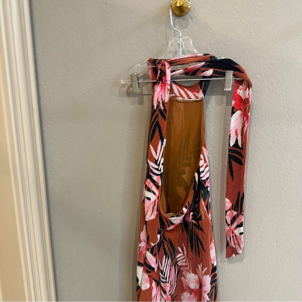 Camila Coelho | XS | Cassy Midi Dress Floral Tropics summer beach halter dress - Picture 12 of 13